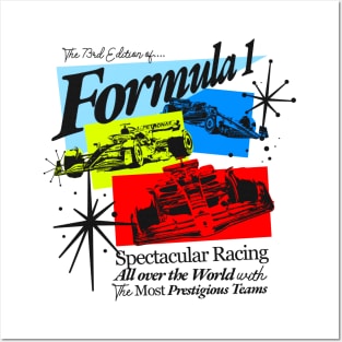 F1 Mid Century Graphic Posters and Art